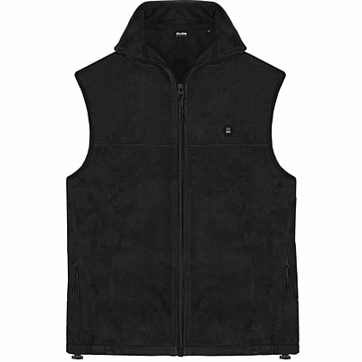 Fleece αμάνικο σε μαύρο χρώμα 