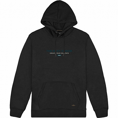 Hoodie φούτερ με κουκούλα σε χρώμα μαύρο