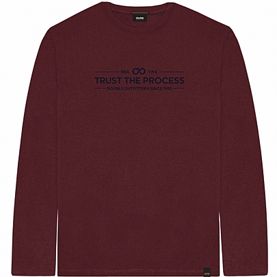 T-Shirt με τύπωμα σε μπορντό χρώμα