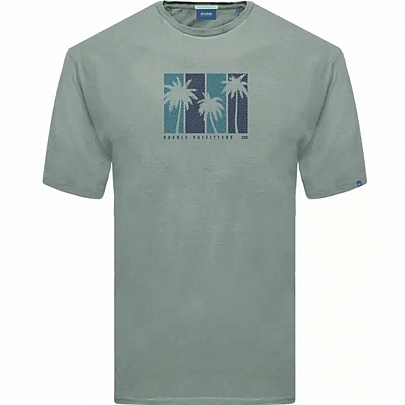 T-Shirt με στάμπα σε μέντα χρώμα