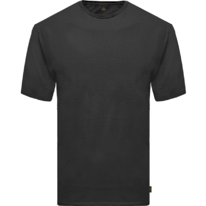 T-shirt απλό βαμβακερό σε μαύρο