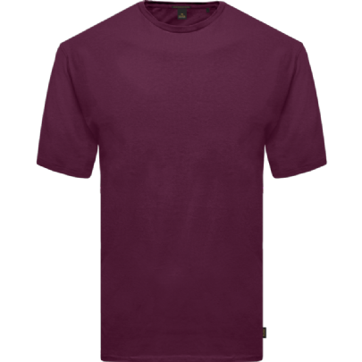 T-shirt απλό βαμβακερό σε dark rasberry