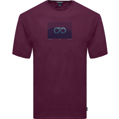 T-Shirt with thin high density print rasberry