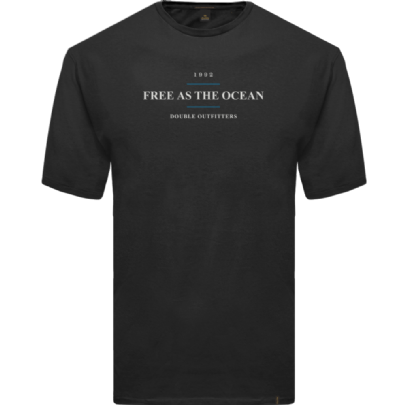 T-Shirt with Double Pressed print σε μαύρο