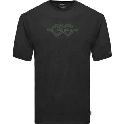T-Shirt with High-Density Print σε μαύρο