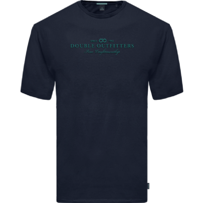 T-shirt με κέντημα σε μπλε σκούρο