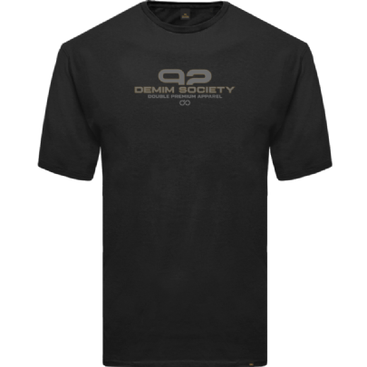 T-Shirt with High Density Print σε μαύρο