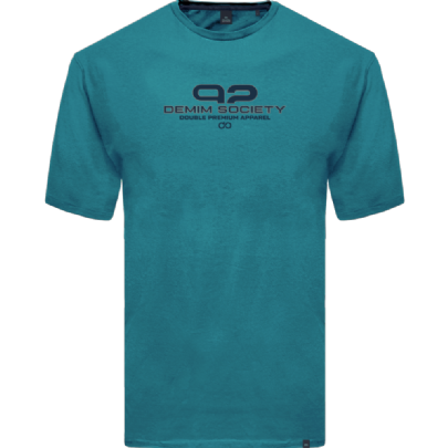 T-Shirt with High Density Print σε τυρκουάζ