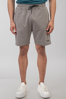 Shorts with Zippers at Pockets (Terry Fleece) ανθρακί