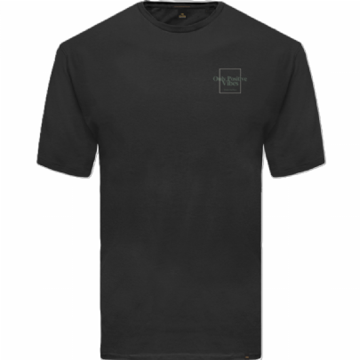 Ανδρικό T-shirt με σταμπα μπρος και πίσω σε χρώμα μαύρο