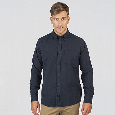 Πουκάμισο μακρυμάνικο Premium με τσέπη σε μπλε σκούρο Πουκάμισο μακρυμάνικο Premium με τσέπη σε μπλε σκούρο