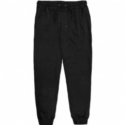 Terry Fleece παντελόνι με λάστιχο στον αστράγαλλο σε μαύρο