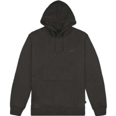 Hoodie with High Density Print (Brushed Fleece)σε γκρι ανθρακί