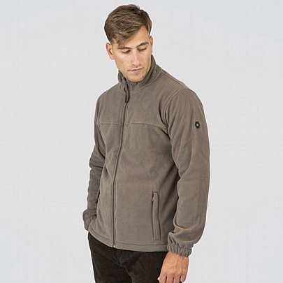 Polar Fleece Top Full Zip σε γκρί ανθρακί χρώμα