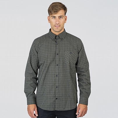 Πουκάμισο με τσέπη καρώ σε πράσινο σκούρο-μπλε