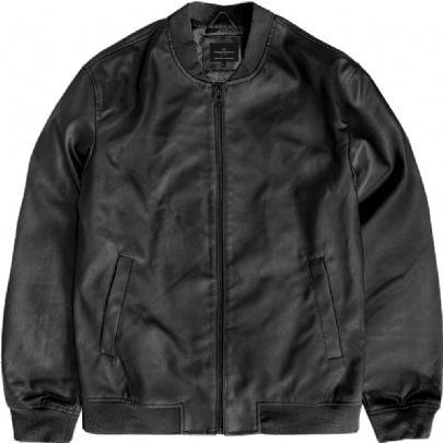 Ανδρικό δερματίνη σε χρώμα μαύρο Ανδρικό δερματίνη σε χρώμα μαύρο