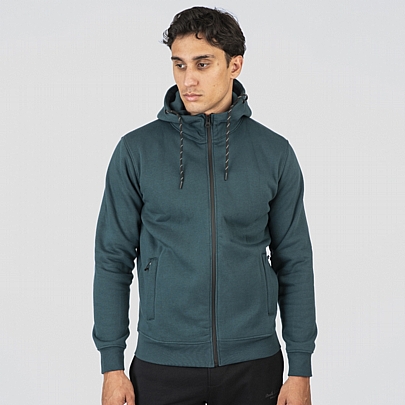 Full-Zip Hoodie (Brushed Fleece)σε πετρόλ