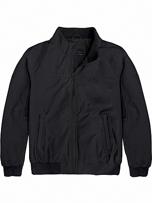 Bomber Jacket λεπτό με επένδυση fleece σε σκούρο μπλε