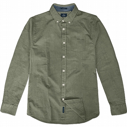 OXFORD πουκάμισο σε πράσινο ανοιχτό χακί