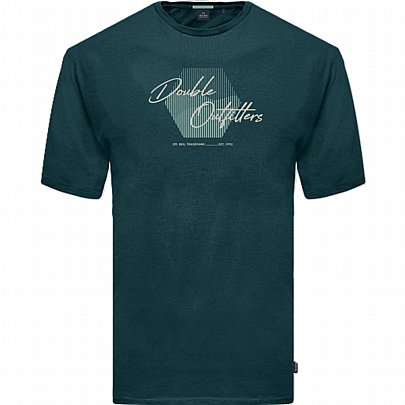 T-shirt με τύπωμα σε πετρόλ